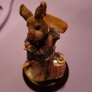 Dept 56 Mrs Bunny figurine with stand!